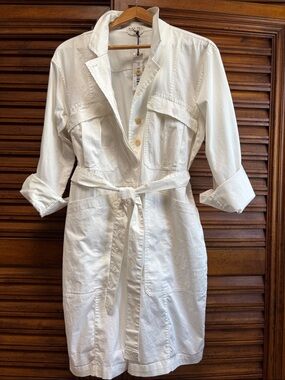 Alex Mill Off-White Utility Romper (shorts jumsuit)  with Belt